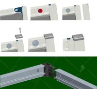 Душевой уголок RGW CL-34B квадратный  80*80*185 32093488-14 профиль Чёрный стекло Прозрачное 5 мм RGW