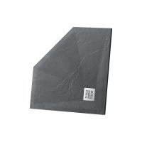 Поддон для душа из искуственного камня пятиугольный   VST-4SP1010A 1000х1000x25 цвет  антрацит VINCEA