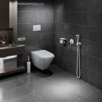 Смеситель встроенный с гигиеническим душем Timo Saona 2389/16SM белый матовый