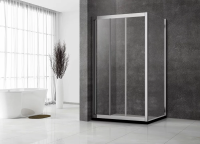 Душевой угол раздвижной прямоугольный RV031-13090-01-C5 1300х900х1950 профиль Хром стекло Прозрачное Veconi