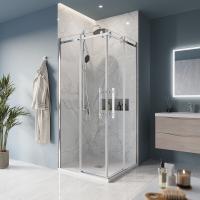 Душевой уголок квадратный MARINO-A-2-90-C-CR 900x900x1950 BelBagno