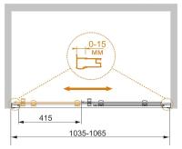 Дверь в проем PRATICO-BF-1-105-C-Cr 1050x1850 Cezares