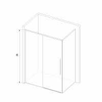 Душевой уголок RGW SV-42-1B (SV-12B + Z-060-2B) прямоугольный  100* 80*195 323242108-014 профиль Чёрный стекло Прозрачное 6 мм RGW