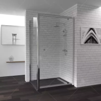 Душевой уголок RGW PA-43-1 (PA-05 + Z-060-1) прямоугольный   80*100*185 040843180-011 профиль Хром стекло Прозрачное 5 мм RGW