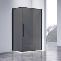 Душевой уголок квадратный/прямоугольный VSR-4SN9011CGB 1100x900x1950 профиль черный стекло тонированное VINCEA