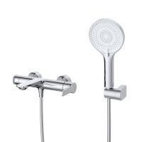 Смеситель для ванны и душа в комплекте с ручным душем, шлангом и держателем LUX-VD-01 Хром   Cezares