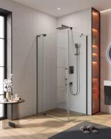 Душевой уголок прямоугольный.     SLIDER-AH-1-100-70/80-C-GM (700-800)x1000x1950 Cezares